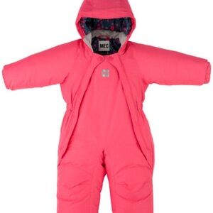 MEC Pink Puffer Jacket with Insulation and Hood